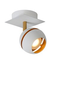 Lucide BINARI - Spot plafond - LED - 1x4,5W 2700K - Blanc allumé 1
