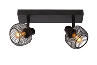 Lucide MAREN - Ceiling spotlight - 2xE14 - Black on