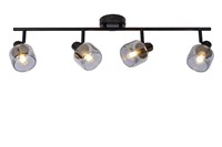 Lucide BJORN - Ceiling spotlight - 4xE14 - Black on