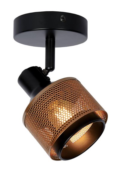 Lucide RAFA - Ceiling spotlight - 1xE14 - Black