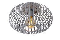 Lucide MANUELA - Flush ceiling light - Ø 39,5 cm - 1xE27 - Grey on 6