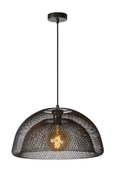 Lucide MESH - Pendant light - Ø 45 cm - 1xE27 - Black