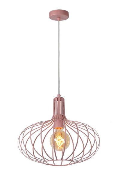 Lucide MERLINA - Suspension Chambres d'enfant - Ø 38 cm - 1xE27 - Rose