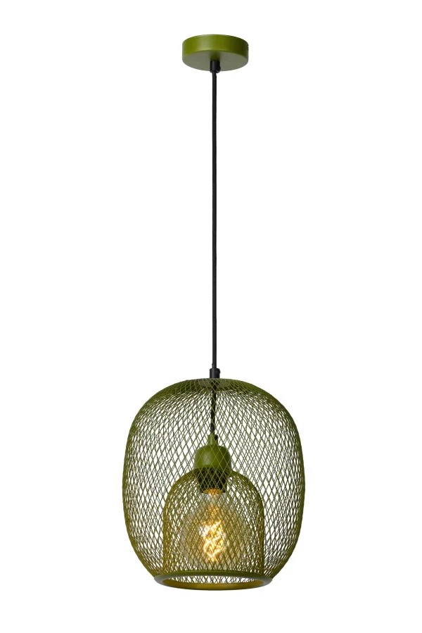 Lucide JERREL - Lámpara colgante - Ø 25 cm - 1xE27 - Verde - AAN 3