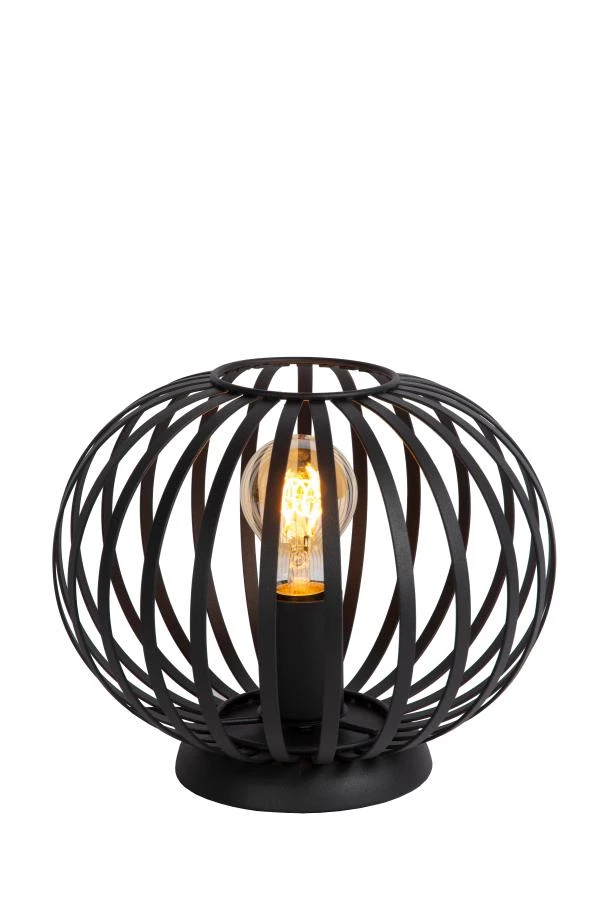 Lucide MANUELA - Lampe de table - Ø 25 cm - 1xE27 - Noir - AAN