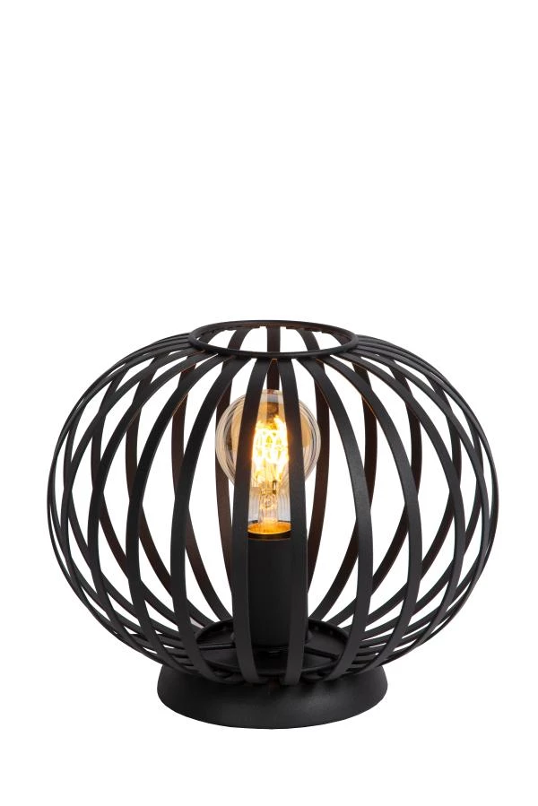 Lucide MANUELA - Table lamp - Ø 25 cm - 1xE27 - Black - on