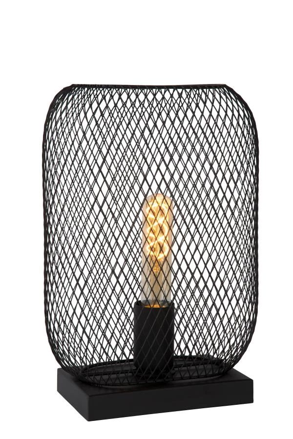 Lucide MESH - Tischlampe - 1xE27 - Schwarz - AAN