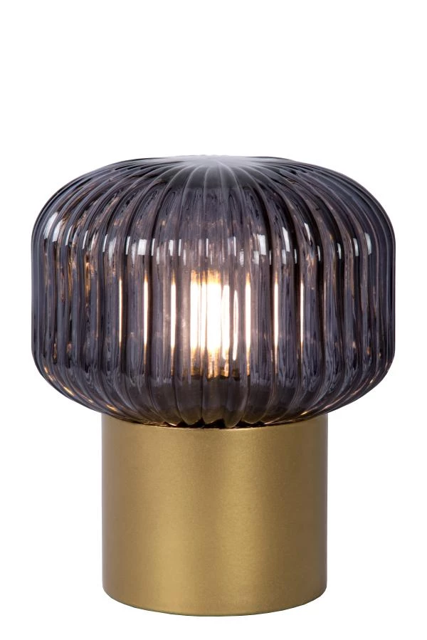 Lucide JANY - Tischlampe - Ø 16 cm - 1xE14 - Mattes Gold / Messing - EINgeschaltet 2