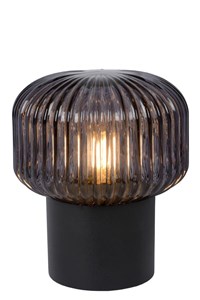Lucide JANY - Tischlampe - Ø 16 cm - 1xE14 - Schwarz EINgeschaltet