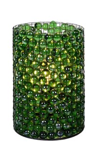 Lucide EXTRAVAGANZA MARBELOUS - Lampe de table - Ø 15 cm - 1xE14 - Vert AAN 3