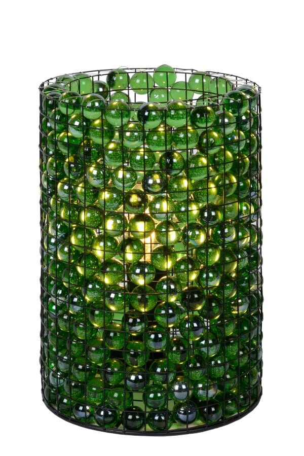 Lucide EXTRAVAGANZA MARBELOUS - Tafellamp - Ø 15 cm - 1xE14 - Groen - aan 3