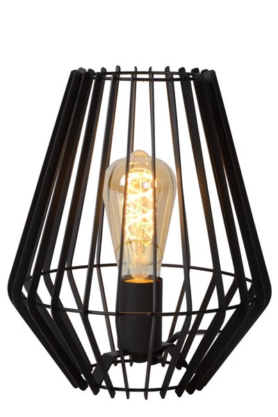 Lucide REDA - Tischlampe - 1xE27 - Schwarz