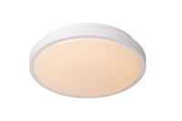 Lucide DASHER - Flush ceiling light Bathroom - Ø 29,3 cm - LED - 1x12W 2700K - IP44 - Motion Sensor - White on 1