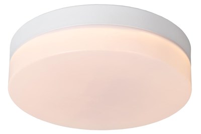 Lucide BISKIT - Flush ceiling light Bathroom - Ø 23 cm - LED - 1x12W 2700K - IP44 - White