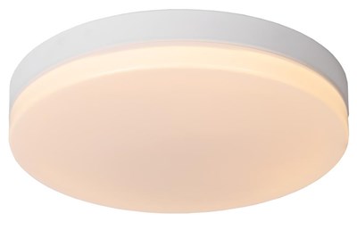 Lucide BISKIT - Flush ceiling light Bathroom - Ø 40 cm - LED - 1x36W 2700K - IP44 - White