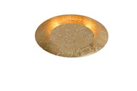 Lucide FOSKAL - Flush ceiling light - Ø 21,5 cm - LED - 1x6W 2700K - Brass on 1