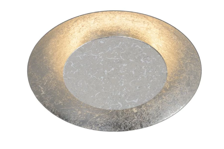 Lucide FOSKAL - Flush ceiling light - Ø 21,5 cm - LED - 1x6W 2700K - Silver - on 4