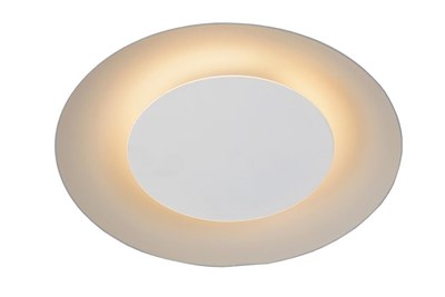 Lucide FOSKAL - Plafonnier - Ø 21,5 cm - LED - 1x6W 2700K - Blanc