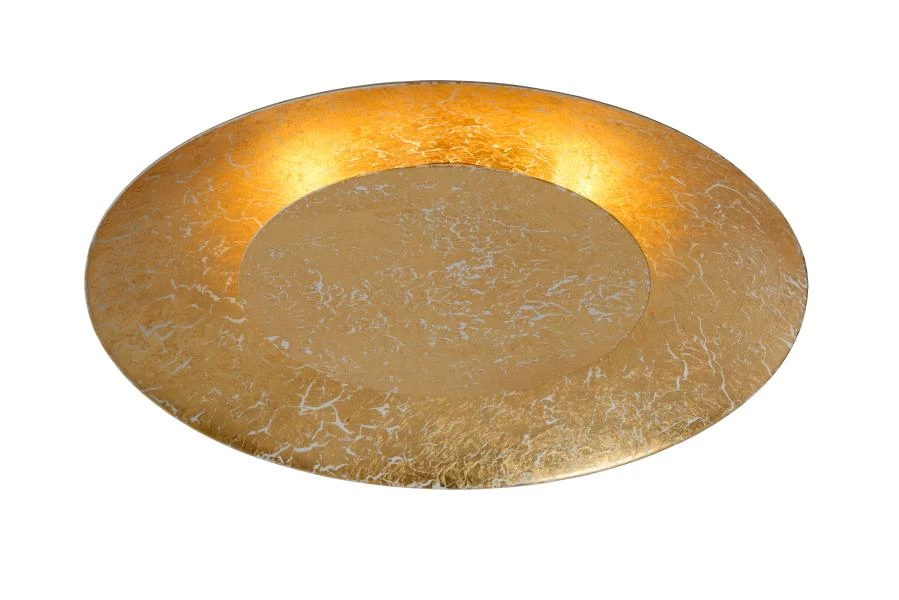 Lucide FOSKAL - Flush ceiling light - Ø 34,5 cm - LED - 1x12W 2700K - Brass - on 1