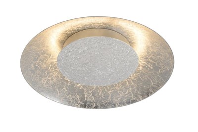 Lucide FOSKAL - Plafonnière - Ø 34,5 cm - LED - 1x12W 2700K - Zilver