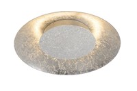 Lucide FOSKAL - Flush ceiling light - Ø 34,5 cm - LED - 1x12W 2700K - Silver on 4
