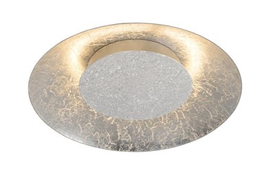 Lucide FOSKAL - Flush ceiling light - Ø 34,5 cm - LED - 1x12W 2700K - Silver