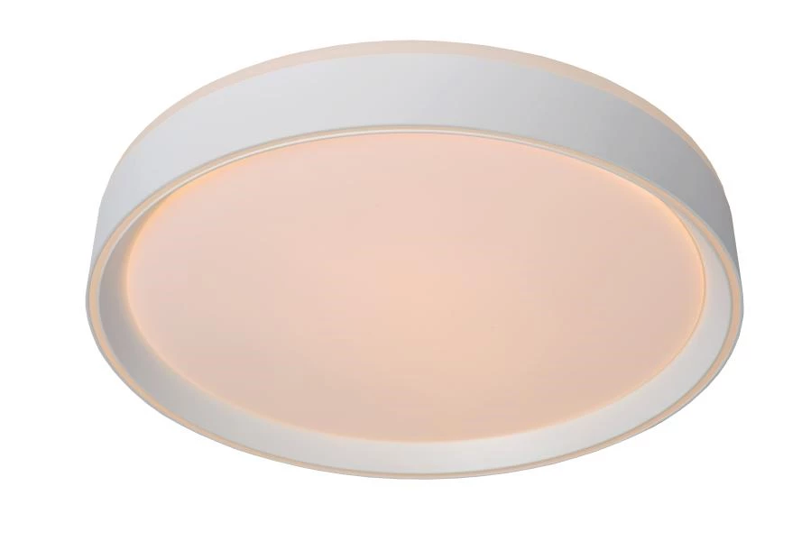 Lucide NURIA - Plafonnière - Ø 30 cm - LED Dimb. - 1x18W 2700K - 3 StepDim - Wit - aan 1