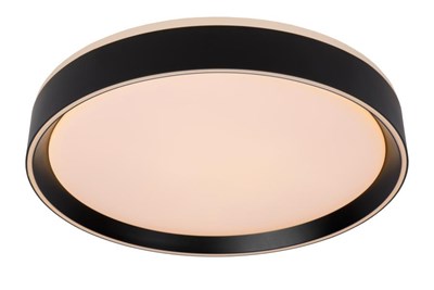 Lucide NURIA - Deckenleuchte - Ø 40 cm - LED Dim. - 1x24W 2700K - 3 StepDim - Schwarz