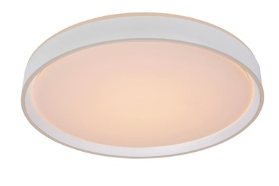 Lucide NURIA - Plafonnier - Ø 50 cm - LED Dim. - 1x36W 2700K - 3 StepDim - Blanc