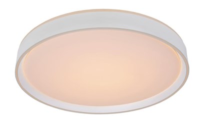 Lucide NURIA - Flush ceiling light - Ø 50 cm - LED Dim. - 1x36W 2700K - 3 StepDim - White