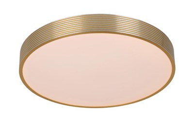 Lucide MALIN - Flush ceiling light - Ø 39 cm - LED Dim. - 1x24W 2700K - 3 StepDim - Matt Gold / Brass