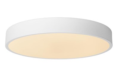 Lucide UNAR - Flush ceiling light - Ø 39,5 cm - LED Dim. - 1x24W 2700K - 3 StepDim - White