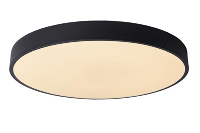 Lucide UNAR - Deckenleuchte - Ø 49,5 cm - LED Dim. - 1x36W 2700K - 3 StepDim - Schwarz