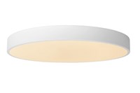 Lucide UNAR - Flush ceiling light - Ø 49,5 cm - LED Dim. - 1x36W 2700K - 3 StepDim - White on 1