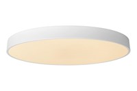 Lucide UNAR - Flush ceiling light - Ø 60 cm - LED Dim. - 1x60W 2700K - 3 StepDim - White on 1