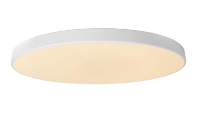 Lucide UNAR - Plafonnière - Ø 80 cm - LED Dimb. - 1x80W 2700K - 3 StepDim - Wit