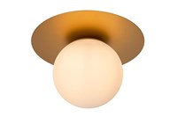 Lucide TRICIA - Flush ceiling light - Ø 25 cm - 1xE27 - Matt Gold / Brass on 2