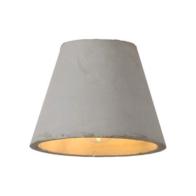 Lucide POSSIO - Abat-jour lampe - Ø 15 cm - 0xE14 - Taupe