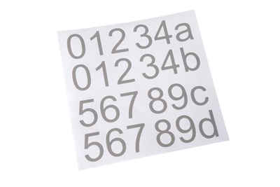 Lucide THESI Numbers - Part - Black