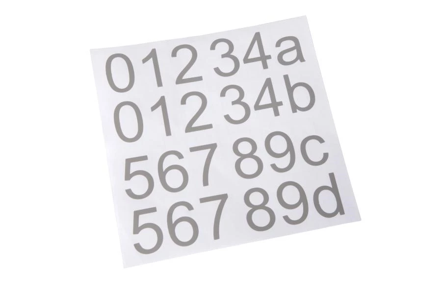 Lucide THESI Numbers - Part - Black - on