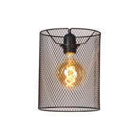 Lucide BASKETT - Lamp shade - Ø 18 cm - Black on 8