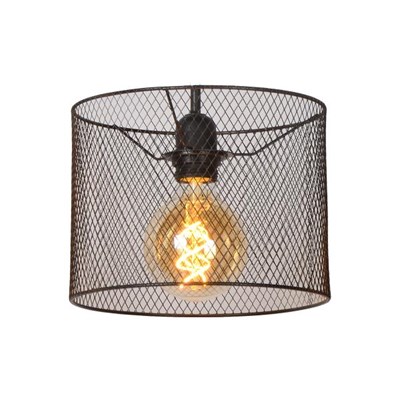 Lucide BASKETT - Abat-jour lampe - Ø 23 cm - Noir