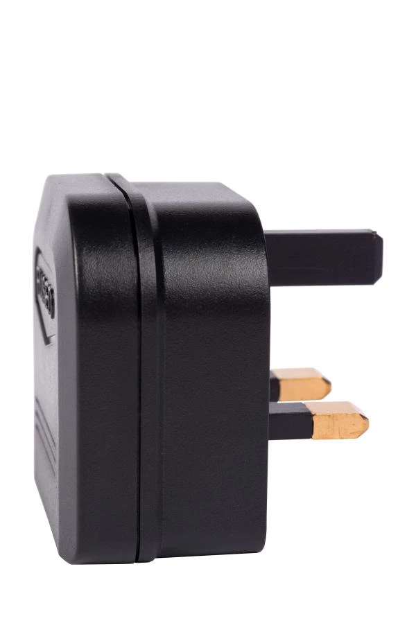 Lucide CONVERTOR PLUG - Plug 3-pin - 8A - Black - on