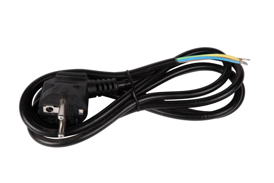Lucide CABLE WITH PLUG - Lamp cord - Black - on