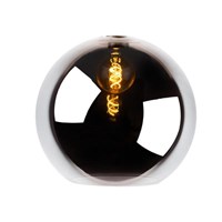 Lucide JULIUS - Glas - Ø 40 cm - Rauchfarbe Grau EINgeschaltet