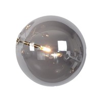 Lucide ALARA - Glas - Ø 20 cm - Rauchfarbe Grau EINgeschaltet 5