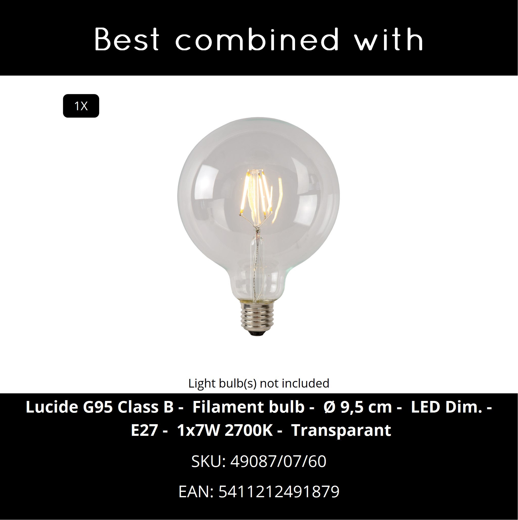 LUCIDE MESH Pendelleuchte, Ø 15 Cm, Schwarz, Höhenverstellbar, Für E27 Birnen – Dimmbar, Mit Metall-Käfig-Design