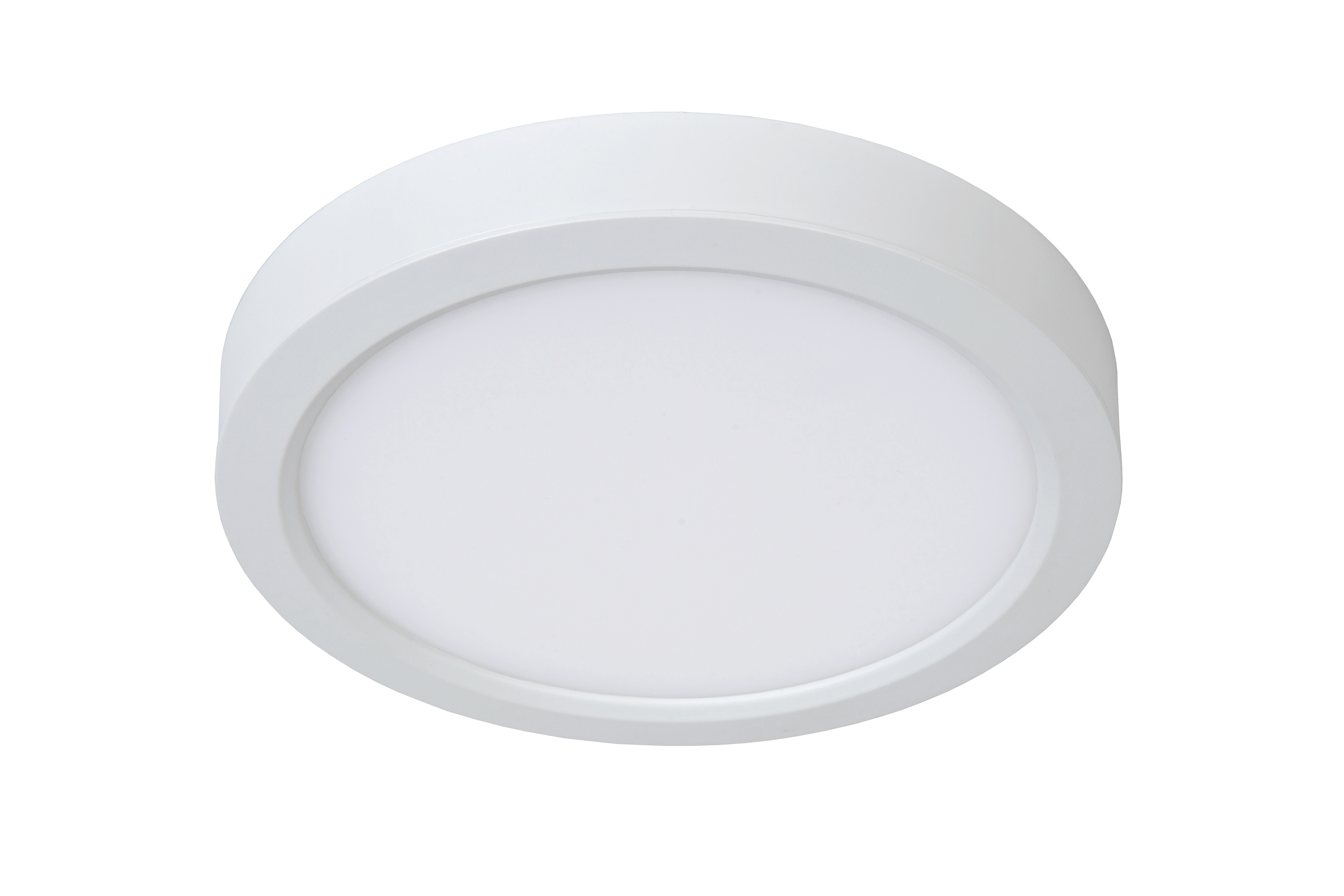 LUCIDE TENDO-LED Deckenleuchte, Ø 22 Cm, 18W 3000K Warmweiß, Aluminiumrahmen - Für Wohnzimmer, Küche, Flur