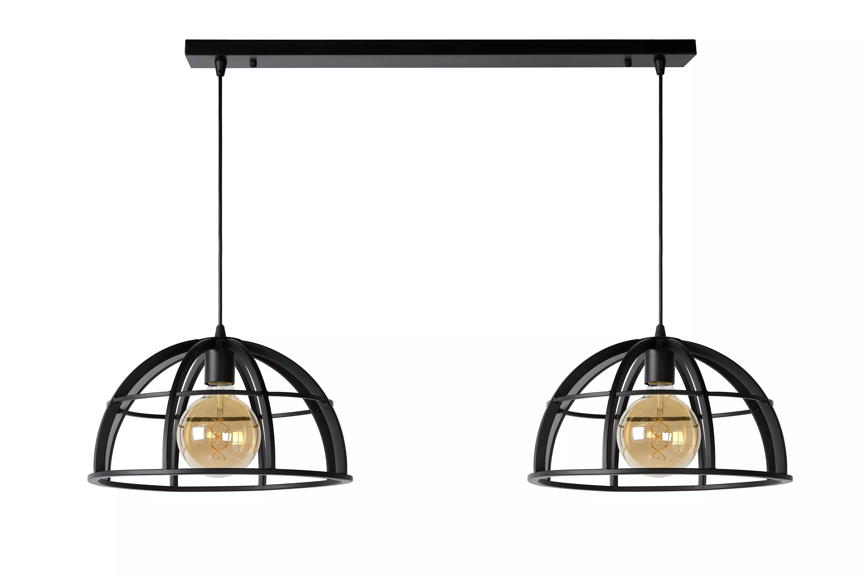 Hanglamp aan een koord MIROS 2xE27/60W/230V zwart Hanglamp aan een koord MIROS 2xE27/60W/230V zwart