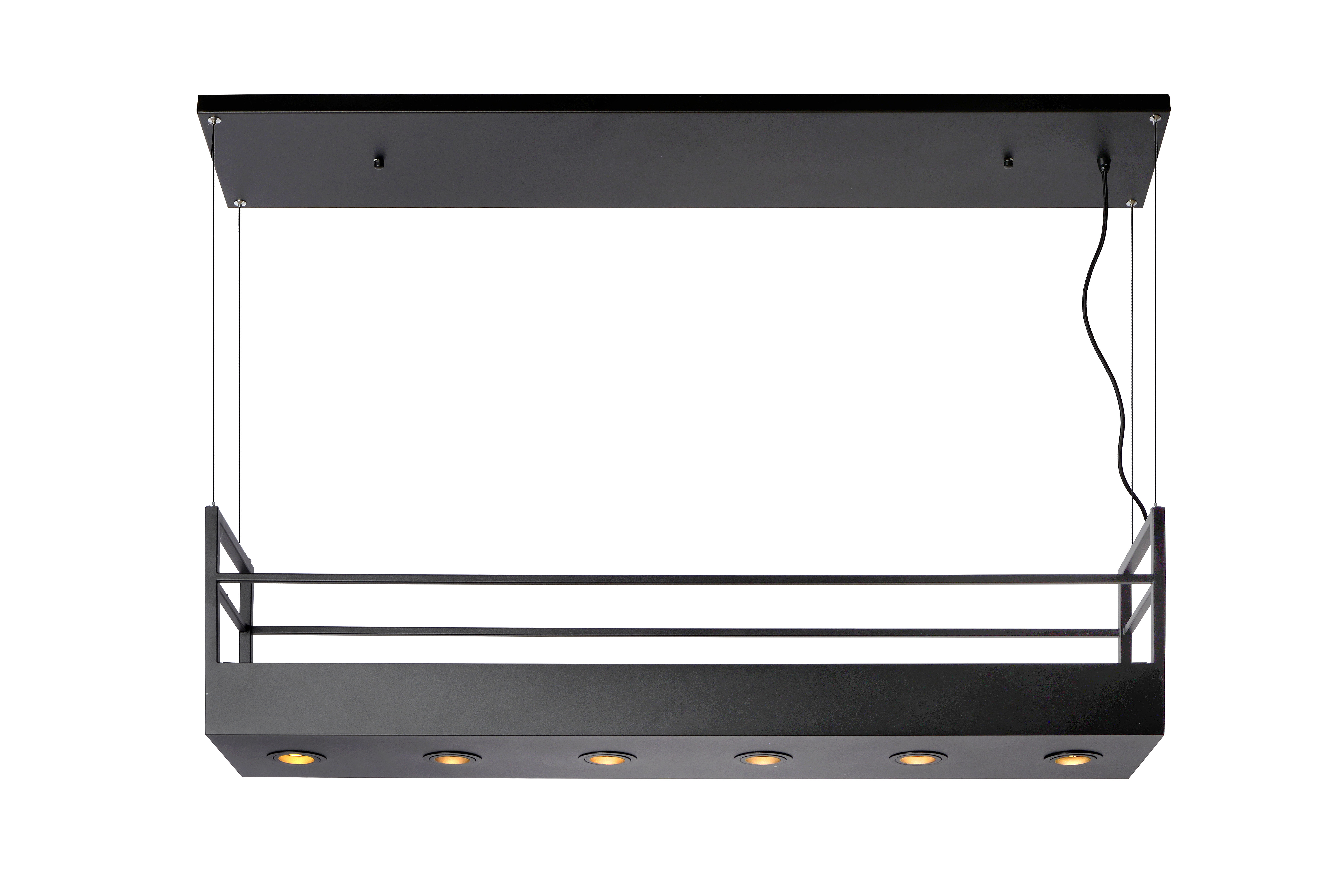Lucide MIRAVELLE - Hanglamp - 6xGU10 (MR16) - Zwart